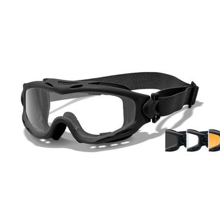 Wiley X SPEAR Goggle Sunglasses Matte Black 42-24--