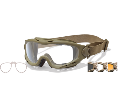 Wiley X SPEAR Goggle Sunglasses Tan 42-24--