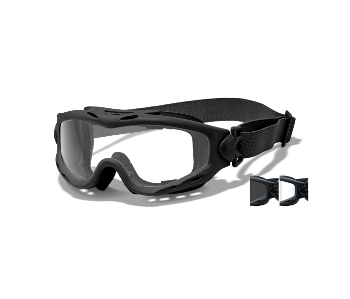 Wiley X SPEAR Goggle Sunglasses Matte Black 42-24--