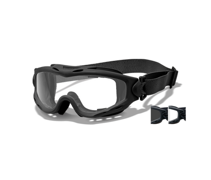Wiley X SPEAR Goggle Sunglasses Matte Black 42-24--