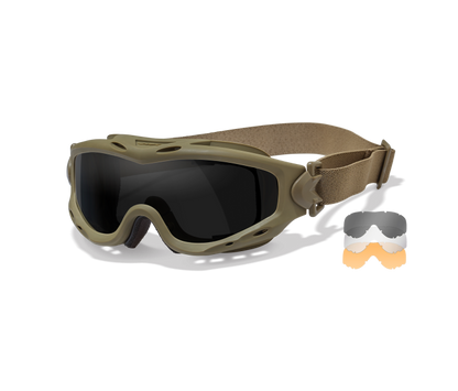 Wiley X SPEAR Goggle Sunglasses Tan 42-24--