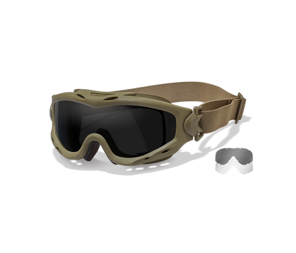 Wiley X SPEAR Goggle Sunglasses Tan 42-24--