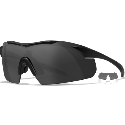 Wiley X WX VAPOR Semi Rimless Sunglasses Matte Black 44-25-133
