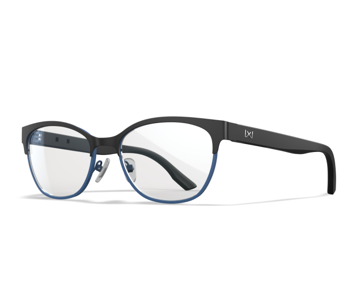 Wiley X WX HARMONY Full Rim Eyeglasses Matte Black/dark Blue Frame 55-18-145