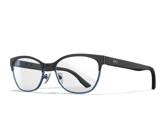 Wiley X WX HARMONY Full Rim Eyeglasses Matte Black/dark Blue Frame 55-18-145