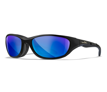 Wiley X AIRRAGE Oval Sunglasses Gloss Black 61-18-124