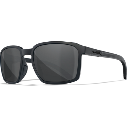 Wiley X WX ALFA Oval Sunglasses Matte Black 56-18-135