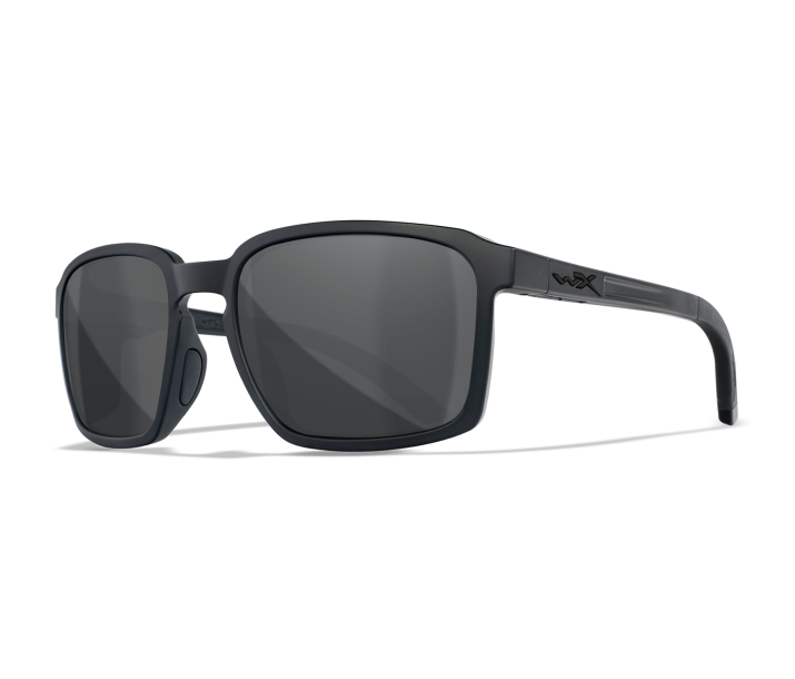 Wiley X WX ALFA Oval Sunglasses Matte Black 56-18-135