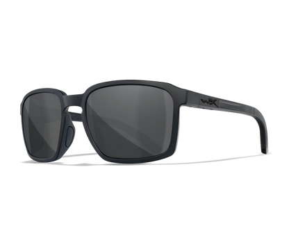 Wiley X WX ALFA Oval Sunglasses Matte Black 56-18-135