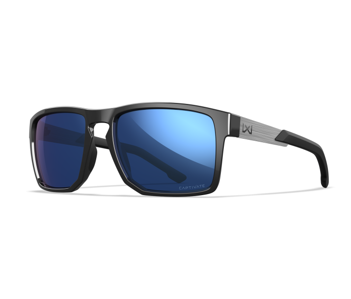 Wiley X WX APEX Oval Sunglasses Gloss Black 55-17-135