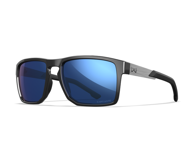 Wiley X WX APEX Oval Sunglasses Gloss Black 55-17-135