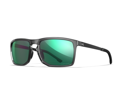 Wiley X WX AXE Oval Sunglasses Gloss Crystal Grey Frame 56-18-130