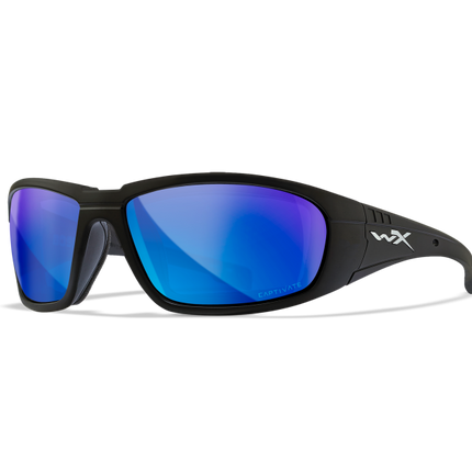 Wiley X WX BOSS Oval Sunglasses Matte Black 68-18-125