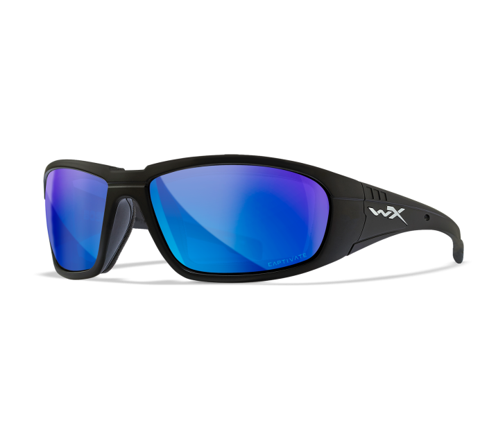 Wiley X WX BOSS Oval Sunglasses Matte Black 68-18-125