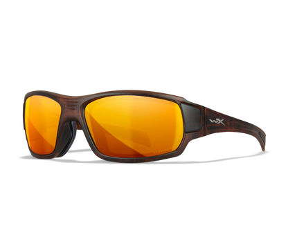 Wiley X WX BREACH Oval Sunglasses Matte Hickory Brown 63-15-115
