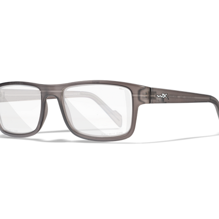 Wiley X WX EPIC Full Rim Eyeglasses Matte Crystal Dark Grey 55-17-145