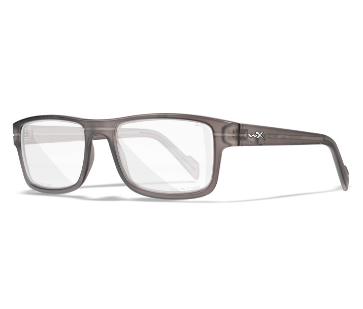 Wiley X WX EPIC Full Rim Eyeglasses Matte Crystal Dark Grey 55-17-145