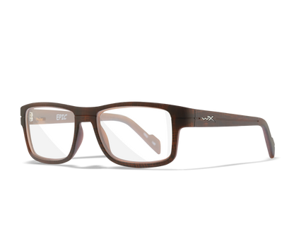 Wiley X WX EPIC Full Rim Eyeglasses Matte Hickory Brown 55-17-145