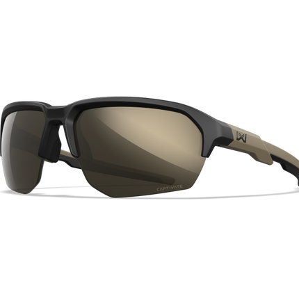 Wiley X WX JAKL Semi Rimless Sunglasses Matte Black 67-8-132