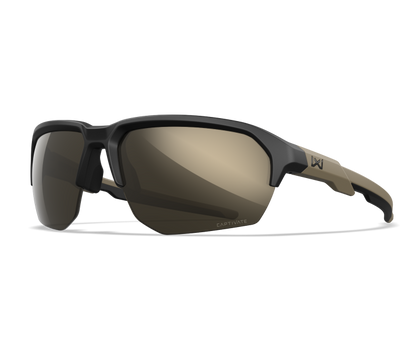 Wiley X WX JAKL Semi Rimless Sunglasses Matte Black 67-8-132