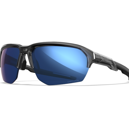 Wiley X WX JAKL Semi Rimless Sunglasses Gloss Crystal Grey 67-8-132