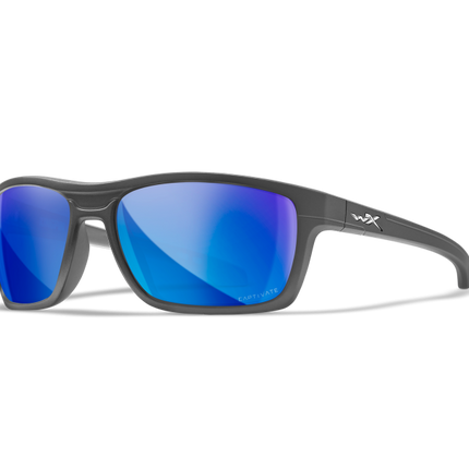 Wiley X WX KINGPIN Oval Sunglasses Matte Graphite 60-19-122