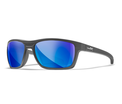 Wiley X WX KINGPIN Oval Sunglasses Matte Graphite 60-19-122