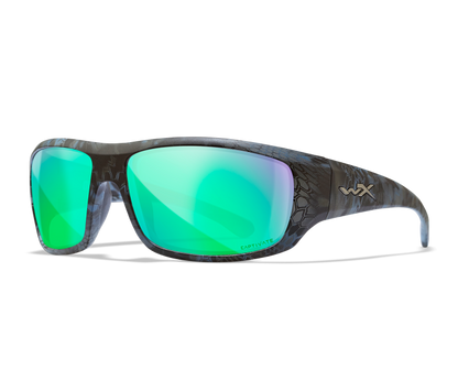 Wiley X WX OMEGA Oval Sunglasses Kryptek Neptune 66-17-125