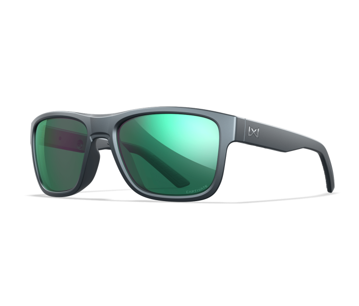 Wiley X WX OVATION Oval Sunglasses Matte Graphite Grey 56-18-140