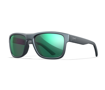 Wiley X WX OVATION Oval Sunglasses Matte Graphite Grey 56-18-140