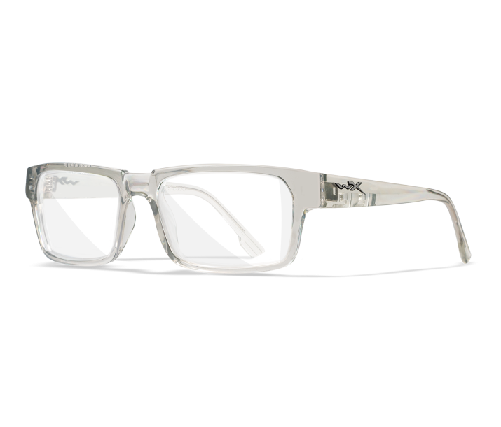 Wiley X WX PROFILE Full Rim Eyeglasses Crystal Light Grey 54-17-140