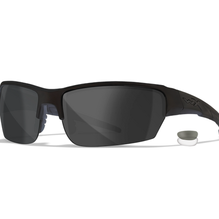 Wiley X WX SAINT Semi Rimless Sunglasses Matte Black 68-16-114