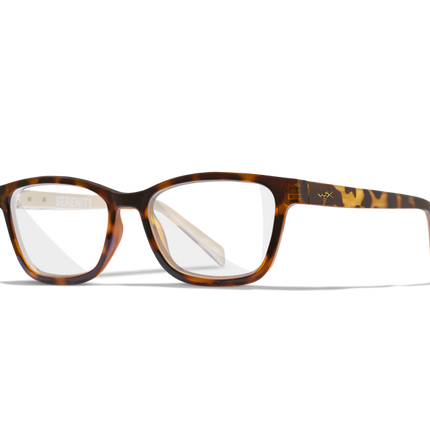 Wiley X WX SERENITY Full Rim Eyeglasses Gloss Brown Demi / Champagne 54-17-140