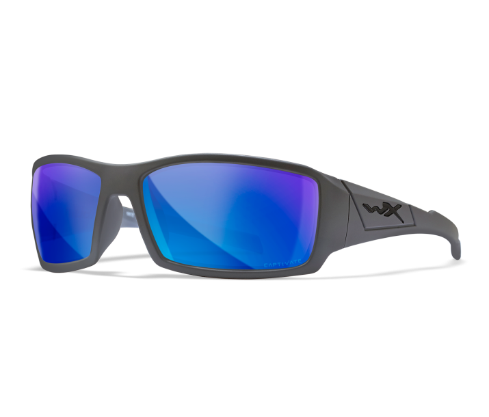 Wiley X WX TWISTED Oval Sunglasses Matte Grey 65-17-125
