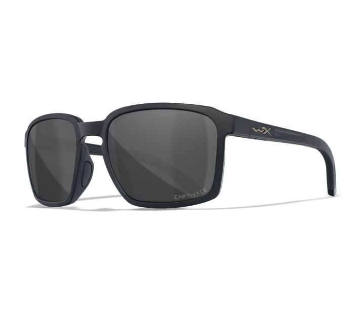 Wiley X WX ALFA Oval Sunglasses Matte Black 56-18-135