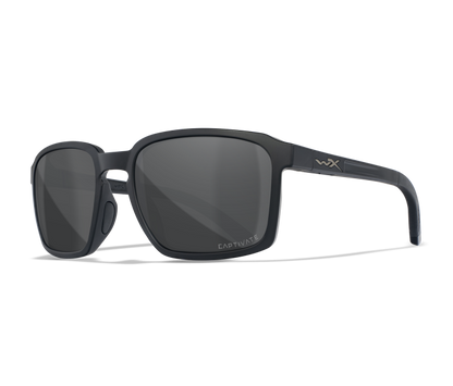 Wiley X WX ALFA Oval Sunglasses Matte Black 56-18-135