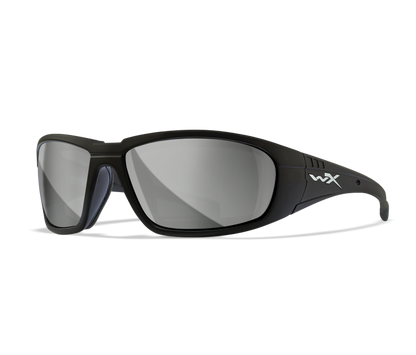 Wiley X WX BOSS Oval Sunglasses Matte Black 68-18-125
