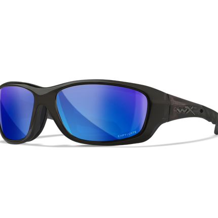 Wiley X WX GRAVITY Oval Sunglasses Black Crystal 63-17-119