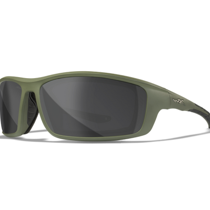 Wiley X WX GRID Oval Sunglasses Matte Utility Green 70-18-122