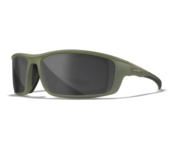 Wiley X WX GRID Oval Sunglasses Matte Utility Green 70-18-122
