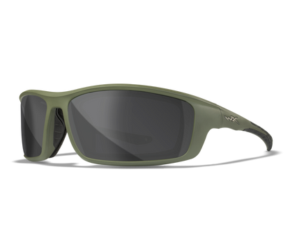 Wiley X WX GRID Oval Sunglasses Matte Utility Green 70-18-122