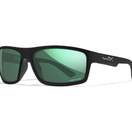 Wiley X WX PEAK Oval Sunglasses Matte Black 65-15-130