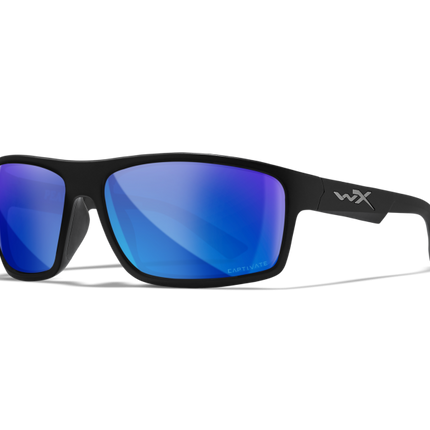 Wiley X WX PEAK Oval Sunglasses Matte Black 65-15-130