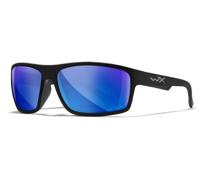 Wiley X WX PEAK Oval Sunglasses Matte Black 65-15-130