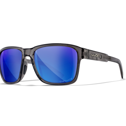 Wiley X WX TREK Oval Sunglasses Gloss Crystal Dark Grey 57-17-140
