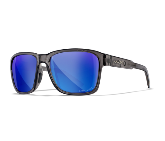 Wiley X WX TREK Oval Sunglasses Gloss Crystal Dark Grey 57-17-140