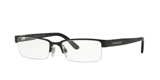 Burberry BE1156 Rectangle Eyeglasses  1001-SHINY BLACK 52-17-140 - Color Map black