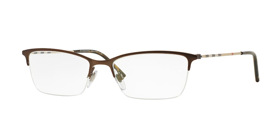Burberry BE1278 Cat Eye Eyeglasses  1012-MATTE BROWN 53-17-140 - Color Map brown