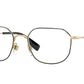 Burberry BE1335 Square Eyeglasses  1017-BLACK/GOLD 54-19-145 - Color Map black