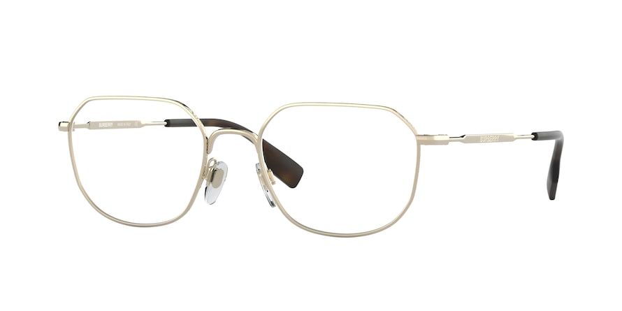 Burberry BE1335 Square Eyeglasses  1109-LIGHT GOLD 52-19-145 - Color Map gold
